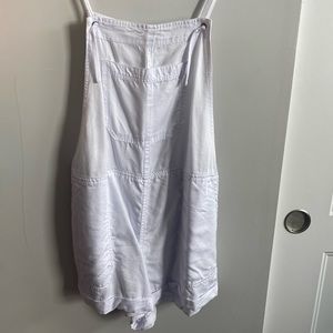 NWOT Abercrombie white short overalls